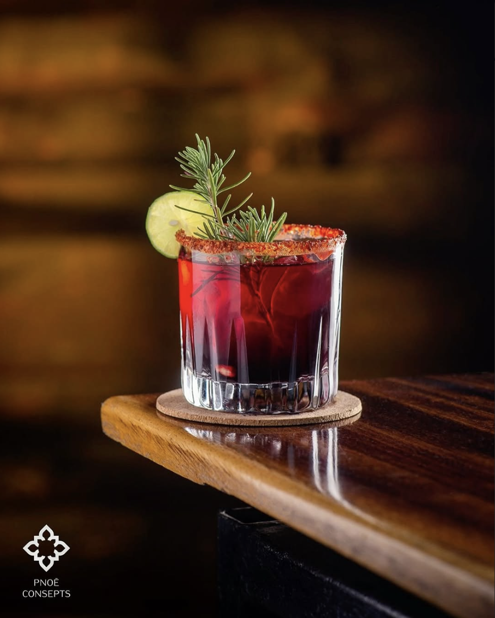 Luxury cocktail campaign visual