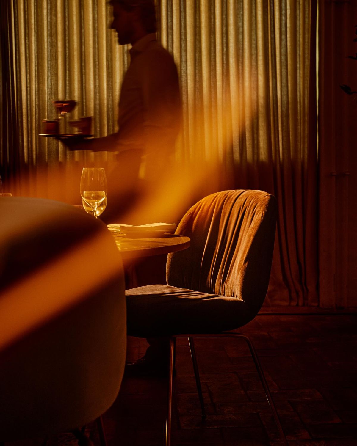 Warm restaurant branding visual